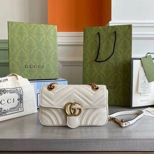 Gucci white crossbody shoulder bag